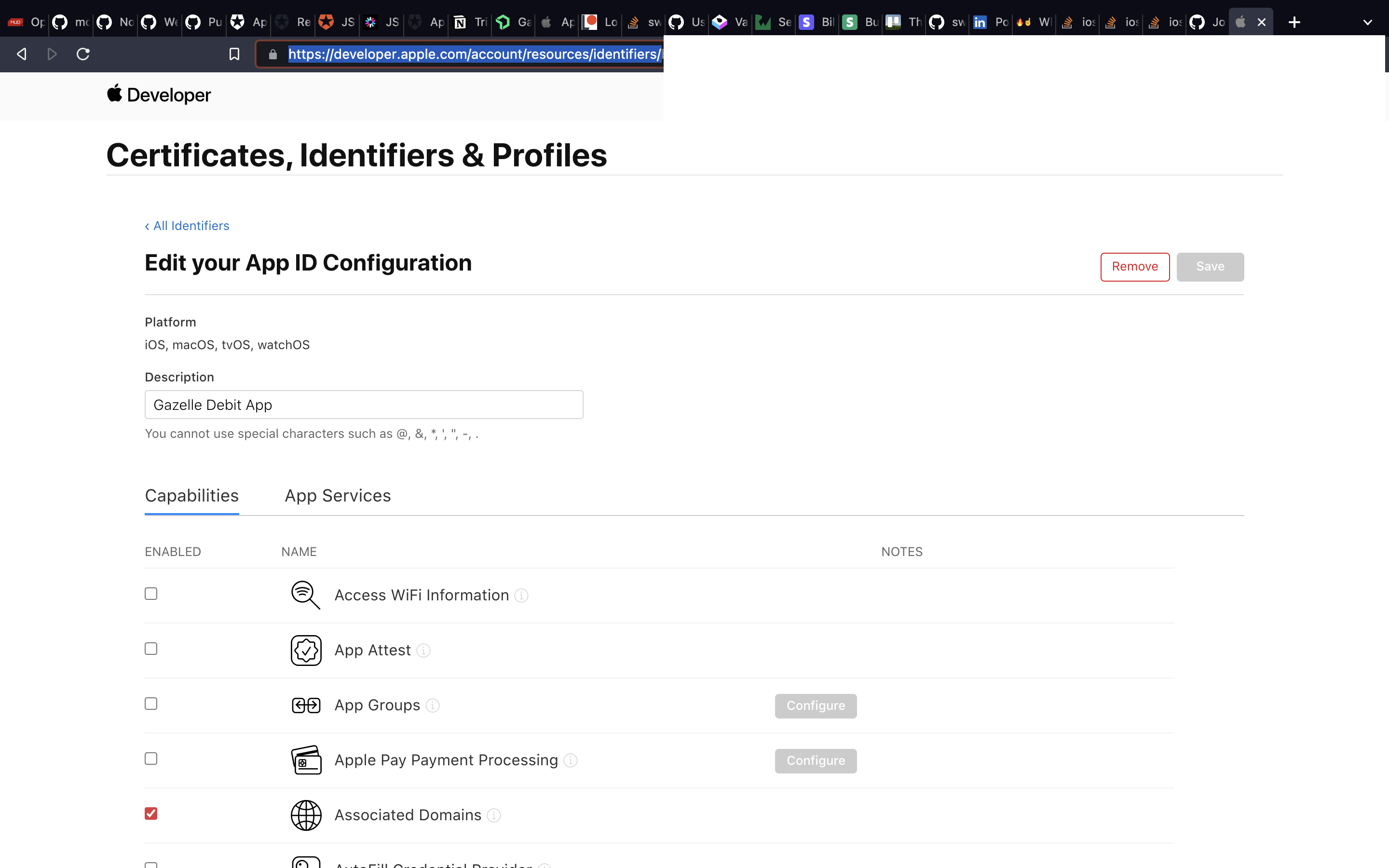 App Identifier - Capability